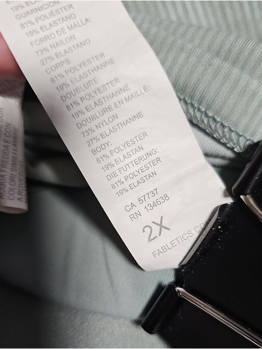 Fabletics Racerback Bra Long - Picture 7 of 8